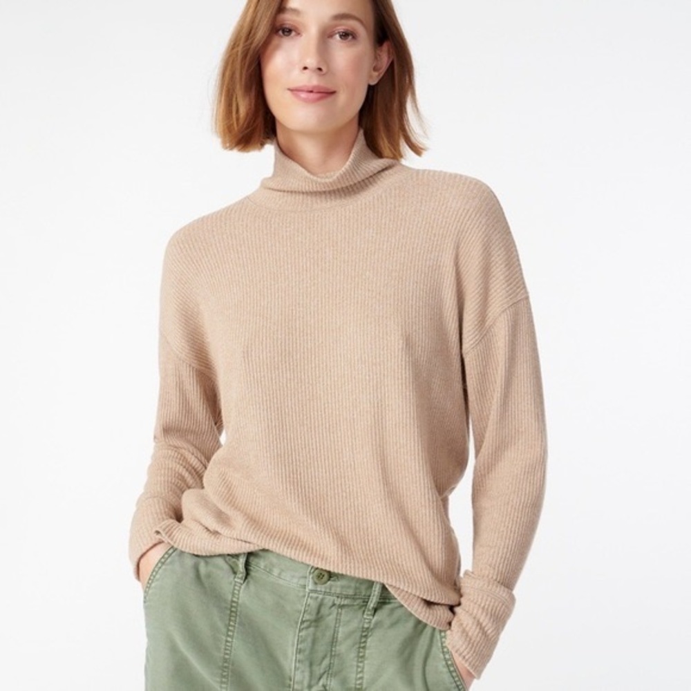 J Crew Turtleneck in fine rib